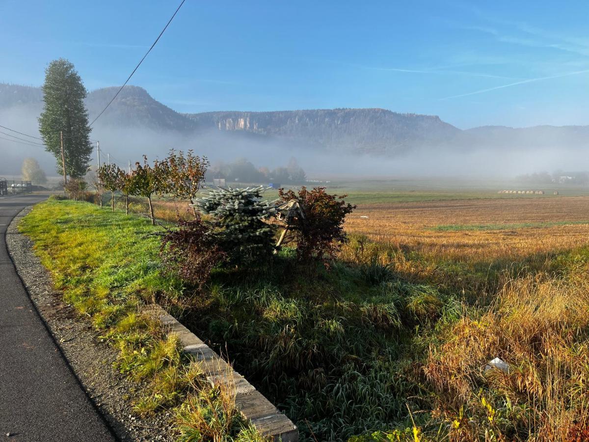 Ostoja Radkow Caloroczny Domek Z Balia Buitenkant foto